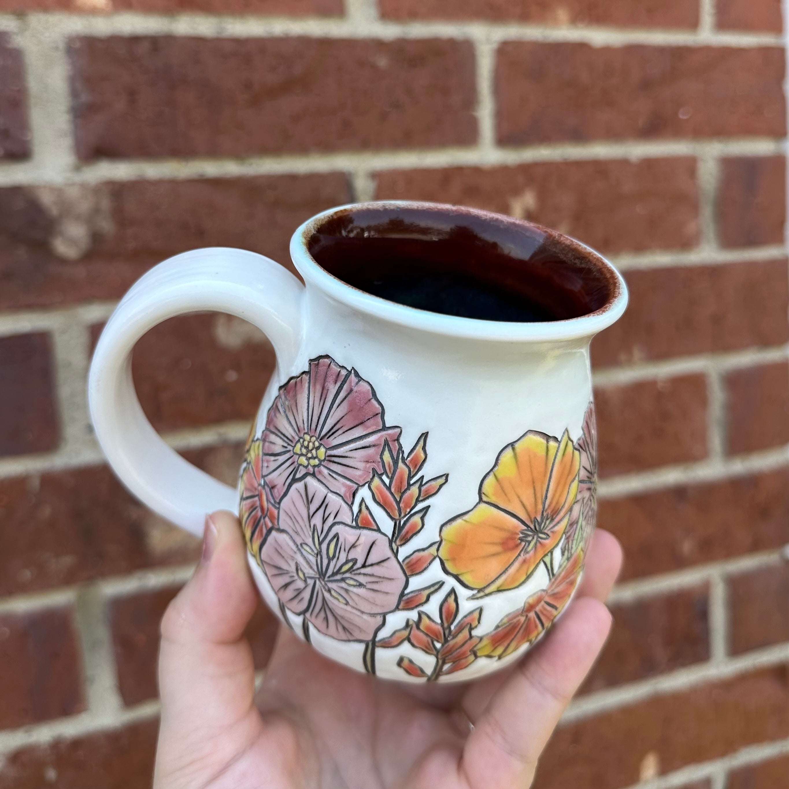 Wildflower Mug – Emily Christine Ceramics