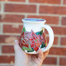 Load image into Gallery viewer, Poinsettia Mug #1