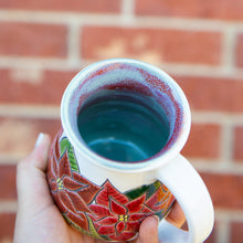 Load image into Gallery viewer, Poinsettia Mug #1